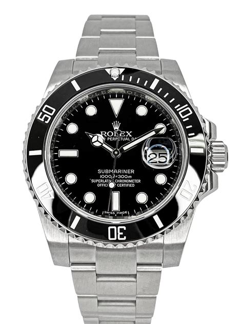 rolex submariner black dial ceramic bezel steel mens|Rolex Submariner date 126610lv.